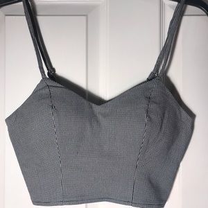 Houndstooth Crop Top